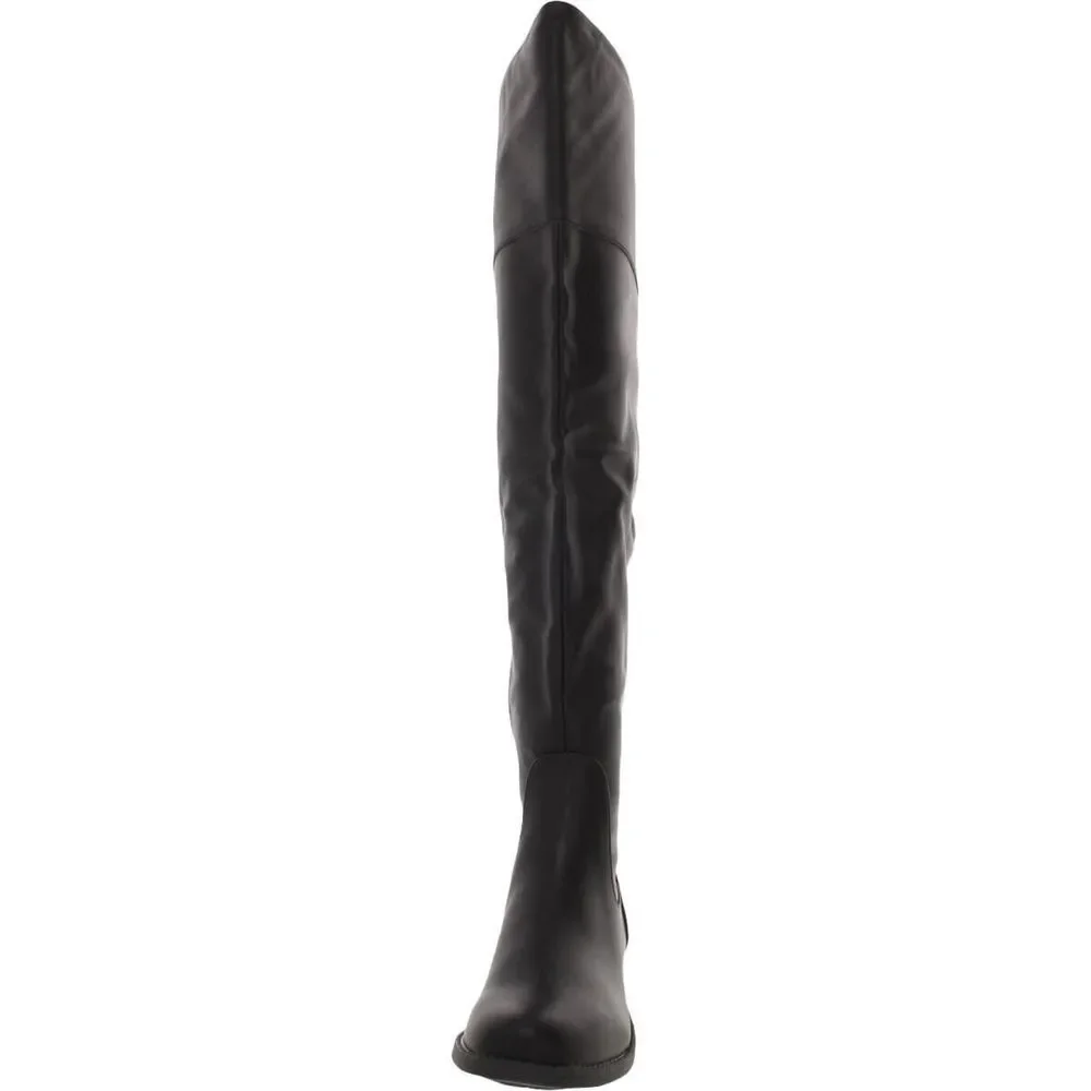Sun +‎ Stone Womens Allicce Black Suede Tall Knee-High Boots 5.5 M NIB NEW!